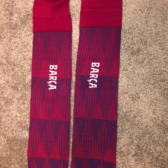 2023-24 Barca Soccer Home OTC Socks (Large) - Picture 4 of 4